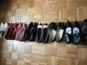 Fragment mojej kolekcji butów