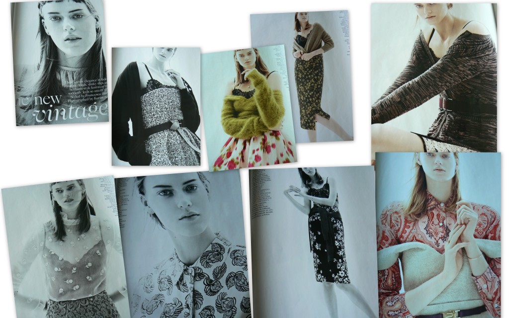 New vintage w British Vogue, czerwiec 2013