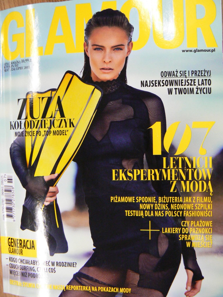 Okładka GLAMOUR, lipiec 2013
