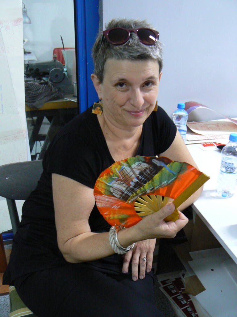 Krystyna z wachlarzem