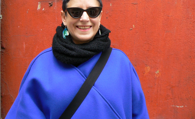 Na zdjęciu: Kurtka - Jarosław Ewert, kolczyki - Muru Buru