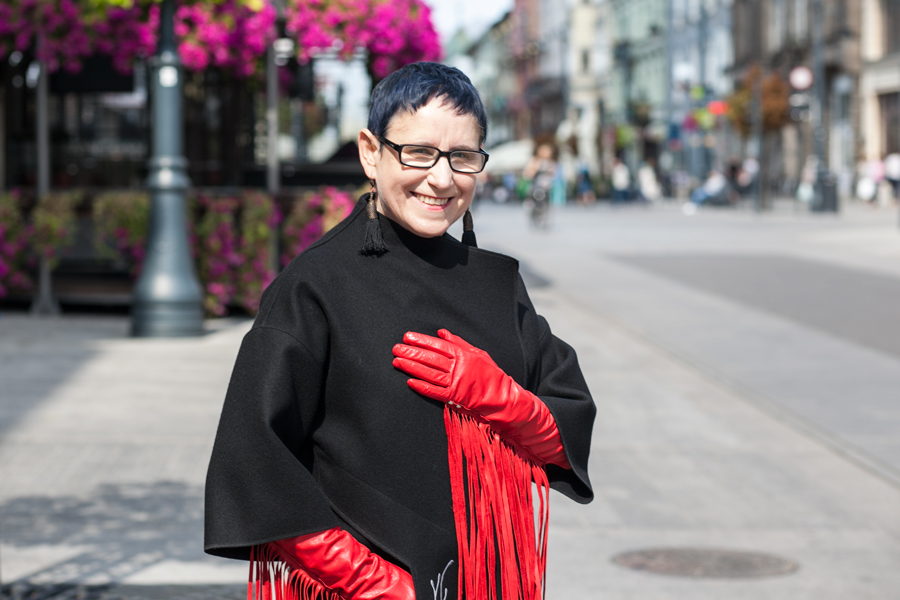 Zdjęcia na ulicy Piotrkowskiej w Łodzi