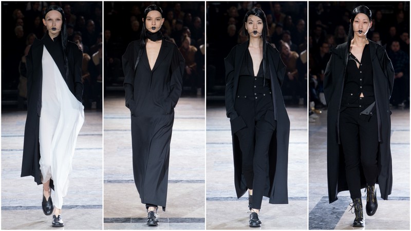 Yohji Yamamoto, fall 2016. Źródło zdjęć