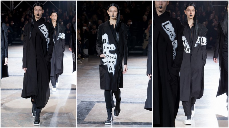Yohji Yamamoto, fall 2016. Źródło zdjęć