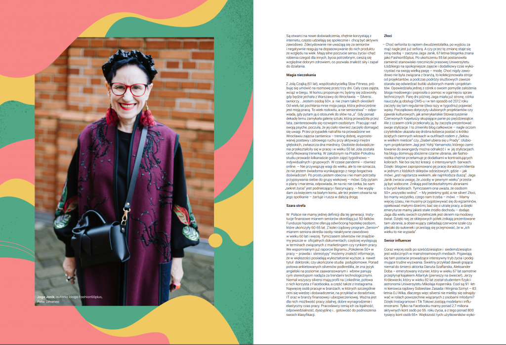 A. Tatarczuk, Nie mów do mnie senior, Lustro. Magazyn świadomej kobiety, nr 5 (2022), s. 52-56. https://prestiztrojmiasto.pl/lustro/5/zdrowie-i-uroda/nie-mow-do-mnie-senior