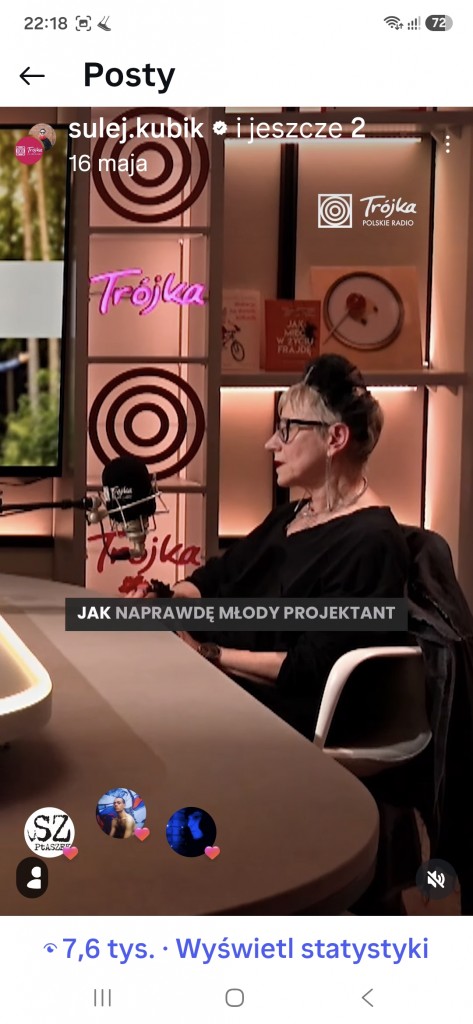 Rozmowa z Karoliną Sulej,  3 Program Polskiego Radia https://www.youtube.com/watch?v=iR0XsrZnBnc&list=PL3Uj9xjmgUEKTGuUly6nkgKQs8g3luzzl&index=3&t=7s