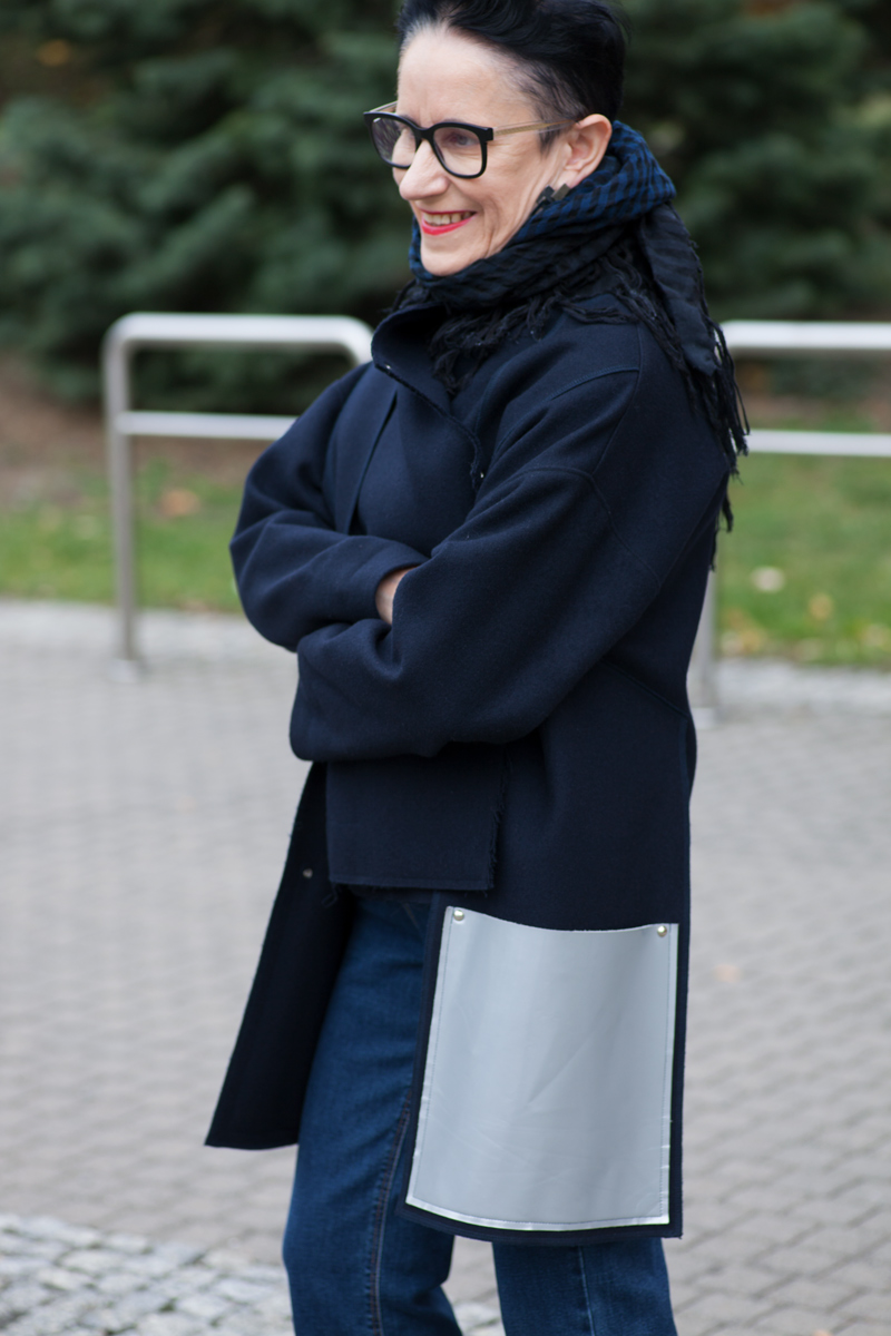 Kurtka ze skórzanymi kieszeniami 2