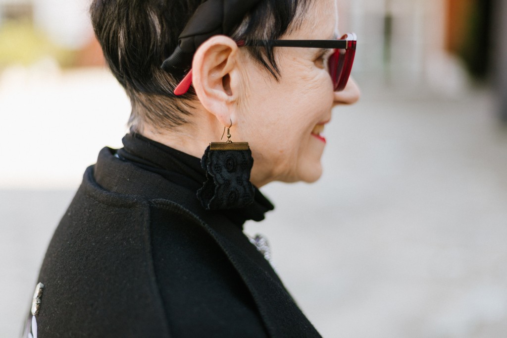 Kolczyki Czerwony Guzik4